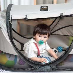 Deryan Shane Luxe 2023 Campingbedje - Baby Tent - Anti-UV 50+ - Peuterbed - Silver -Babyproducten Uitverkoop 1200x1200 642
