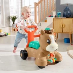 Fisher Price Fisher-Price Pony Loopvriendje - Looptrainer Baby - Bruin - Groen 15 Fisher Price Fisher-Price Pony Loopvriendje - Looptrainer Baby - Bruin - Groen -Babyproducten Uitverkoop 1200x1200 65