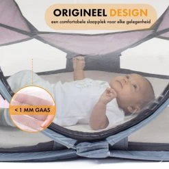 Deryan Baby Luxe Campingbedje – Inclusief Zelfopblaasbare Matras - Rose -Babyproducten Uitverkoop 1200x1200 659