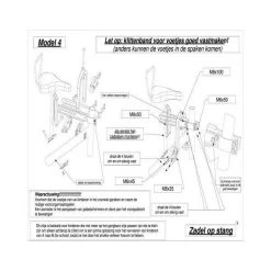 Zadel Op Stang Model 4 Kinderzitje Voor Damesfiets Met Enkele Oversized Onderbuis - Nooit Meer Zwaar Sturen -Babyproducten Uitverkoop 1200x1200 773