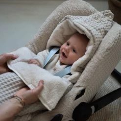 Koeka Oslo Voetenzak Voor Autostoel 0+ - Wafelstof Met Teddy - Zand -Babyproducten Uitverkoop 1200x1200 834
