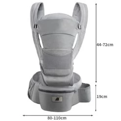 Ergonomische Draagzak Baby 15 In 1 - Draagdoek Tot 25 Kg - Baby Drager - Baby Carrier - Multifunctioneel - Grijs -Babyproducten Uitverkoop 1200x1200 863