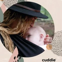 Cuddie Baby Draagdoek - Premium Organic Baby Draagdoek Gemaakt Van Bio Katoen - Newborns Tot 15 Kg - Baby Cadeau - Met Wenskaart - Zwart -Babyproducten Uitverkoop 1200x1200 922