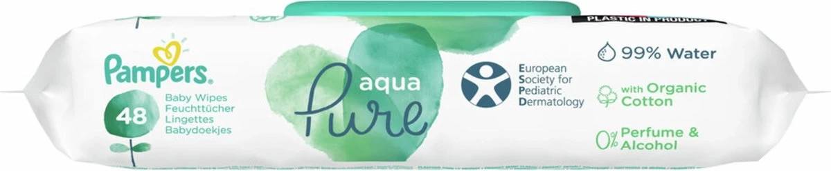 Pampers® Pampers Aqua Pure Billendoekjes - 432 Doekjes 7 Pampers® Pampers Aqua Pure Billendoekjes - 432 Doekjes - Afbeelding 7
