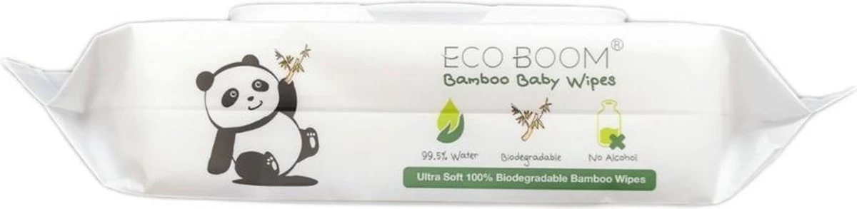 ECOBOOM Bamboo Eco Billendoekjes 9 Pakken (540stks) - 99,5 % Water - Bambo Luierdoekjes - Eco Huiddoekjes - 100 % Afbreekbaar - Bamboe Gezichtdoekjes 5 ECOBOOM Bamboo Eco Billendoekjes 9 Pakken (540stks) - 99,5 % Water - Bambo Luierdoekjes - Eco Huiddoekjes - 100 % Afbreekbaar - Bamboe Gezichtdoekjes - Afbeelding 5