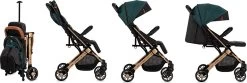 MoMi Wandelwagen - Compacte Lichtgewicht Buggy - Estelle - Green-Gold (geschikt Van 6mnd - 15kg) -Babyproducten Uitverkoop 1200x402 1