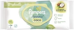 Pampers® Pampers Harmonie Coco - Billendoekjes Met Biologische Kokosolie - 756 Doekjes -Babyproducten Uitverkoop 1200x493