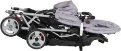 VidaXL Kinderwagen Dubbel Staal Grijs En Zwart 16 VidaXL Kinderwagen Dubbel Staal Grijs En Zwart -Babyproducten Uitverkoop 1200x504