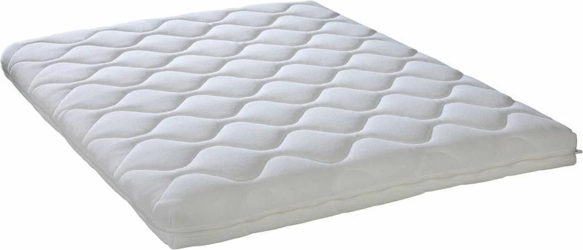 ABZ Baby Matras Met Wasbare Hoes - 95x75x6 Cm - Wit 1 ABZ Baby Matras Met Wasbare Hoes - 95x75x6 Cm - Wit