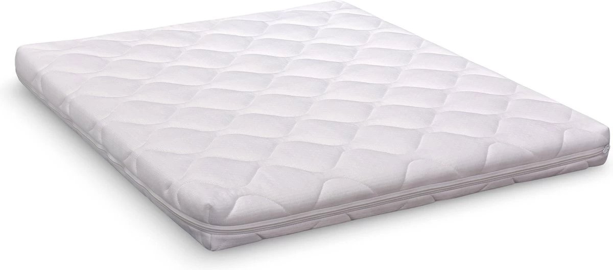 ABZ Baby Matras Met Wasbare Hoes - 95x75x6 Cm - Wit 3 ABZ Baby Matras Met Wasbare Hoes - 95x75x6 Cm - Wit - Afbeelding 3
