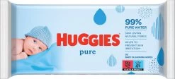 Huggies Billendoekjes - Pure 99% Water - 18 X 56 Stuks - 1008 Doekjes - Voordeelverpakking -Babyproducten Uitverkoop 1200x546