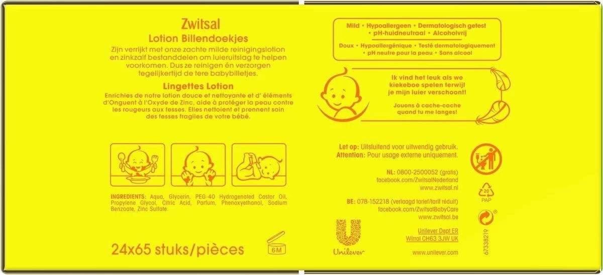 Zwitsal Billendoekjes | Voordeelverpakking 30 X 65 Doekjes 10 Zwitsal Billendoekjes | Voordeelverpakking 30 X 65 Doekjes - Afbeelding 10