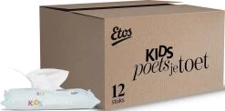 Etos Kids Poets Je Toet - Vochtige Doekjes - 480 Stuks (12 X 40 Stuks)