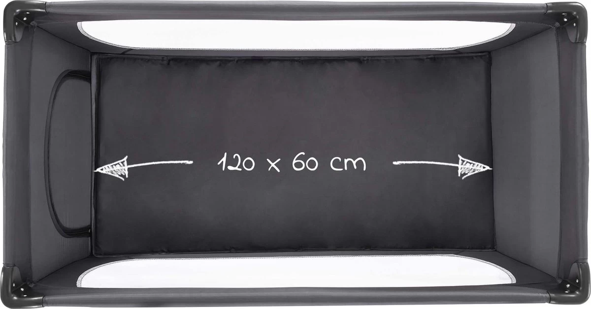 Hauck Dream N Play Plus Campingbedje Set - Met Matras En Muggennet - Grijs 3 Hauck Dream N Play Plus Campingbedje Set - Met Matras En Muggennet - Grijs - Afbeelding 3