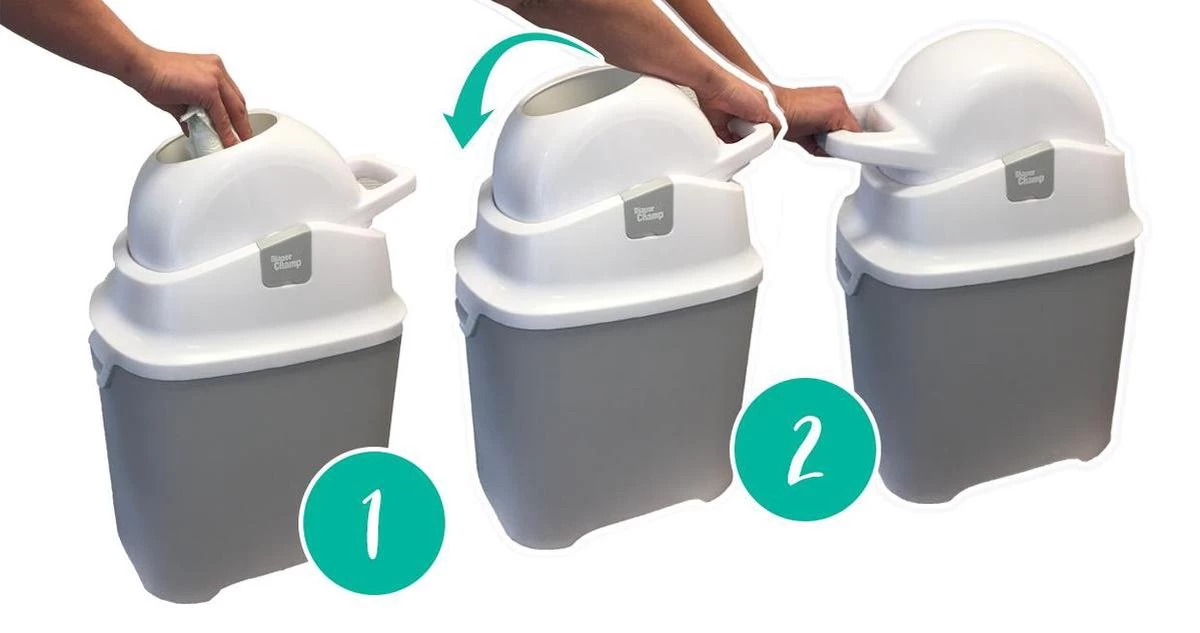 DiaperChamp ONE - Soft Silver - Standaard Luieremmer 7 DiaperChamp ONE - Soft Silver - Standaard Luieremmer - Afbeelding 7