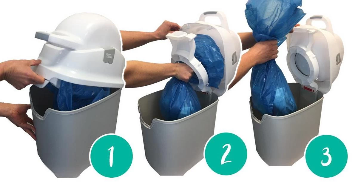 DiaperChamp ONE - Soft Silver - Standaard Luieremmer 8 DiaperChamp ONE - Soft Silver - Standaard Luieremmer - Afbeelding 8