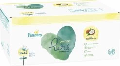 Pampers® Pampers Billendoekjes Harmonie Coconut Navulpak 9x42 = 378 Doekjes -Babyproducten Uitverkoop 1200x661 4