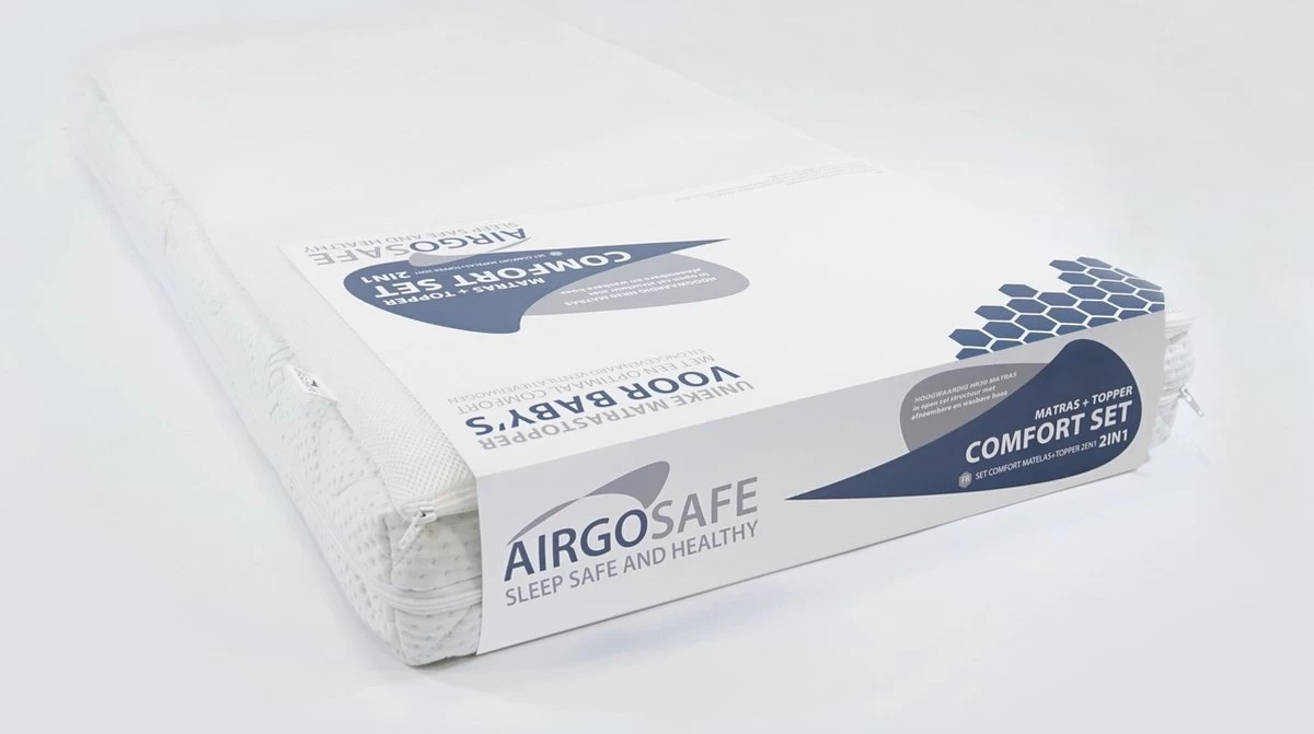ABZ Babymatras Combi Witte Panter - Inclusief Topper Airgosafe - 60x120 Cm 17 ABZ Babymatras Combi Witte Panter - Inclusief Topper Airgosafe - 60x120 Cm - Afbeelding 17