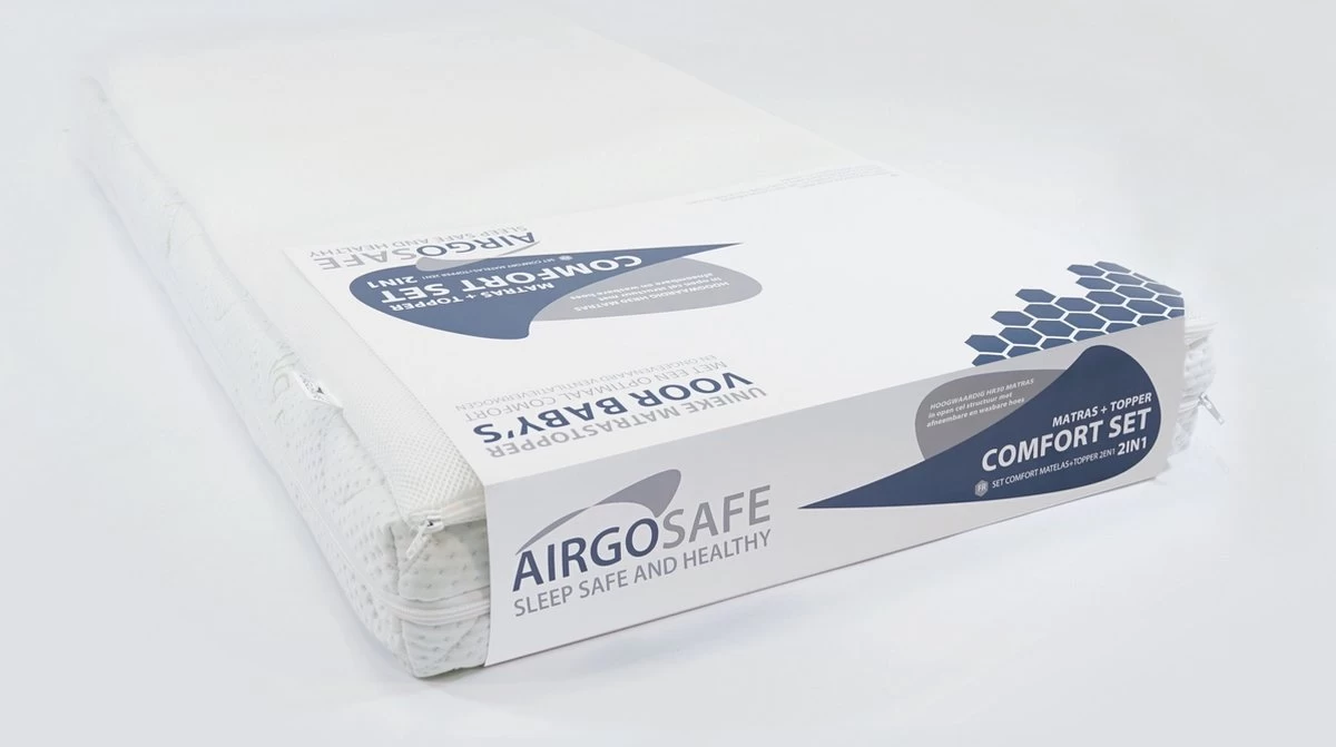 ABZ Baby Matras Combi Witte Panter Met Airgosafe Topper - 70x140 Cm 4 ABZ Baby Matras Combi Witte Panter Met Airgosafe Topper - 70x140 Cm - Afbeelding 4