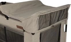 Reisbed Novi Baby® Nora Luxe Sand/Black -Babyproducten Uitverkoop 1200x720 1