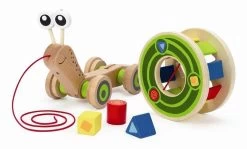 Hape Houten Walk-A-Long Slak Trekdier -Babyproducten Uitverkoop 1200x724