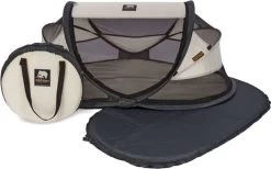Deryan Baby Luxe Campingbedje – Inclusief Zelfopblaasbare Matras - Cream -Babyproducten Uitverkoop 1200x747