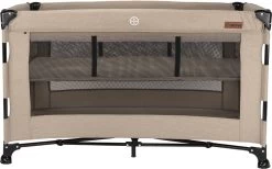 Reisbed Novi Baby® Nora Luxe Sand/Black -Babyproducten Uitverkoop 1200x748