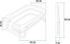 Babybadje - Peuterbadje - Opvouwbaar - Blauw - Incl. Baby Badkussen - 84 Cm Lang - 0 Tot 5 Jaar - Blauw -Babyproducten Uitverkoop 1200x752 5