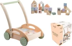 Jouéco® - The Wildies Family Loopauto Met Blokken -Babyproducten Uitverkoop 1200x763