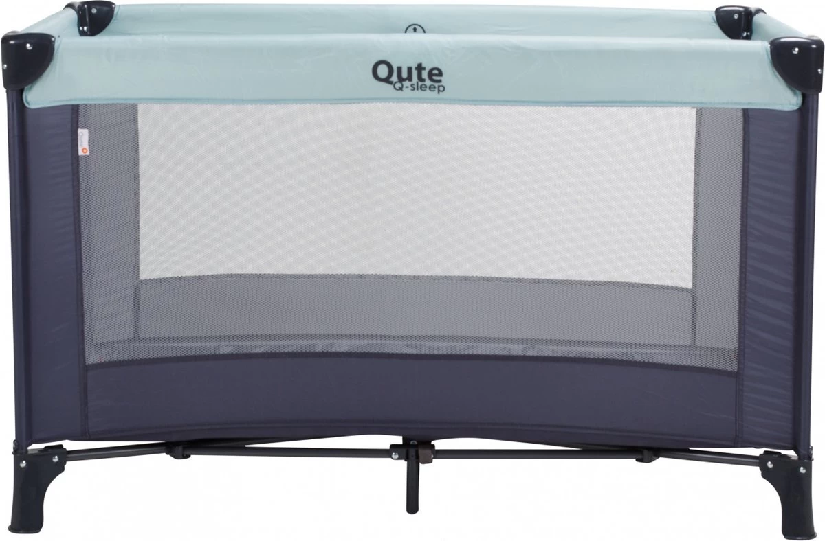 Qute Campingbed Q-sleep Mint/Antra 2 Qute Campingbed Q-sleep Mint/Antra - Afbeelding 2