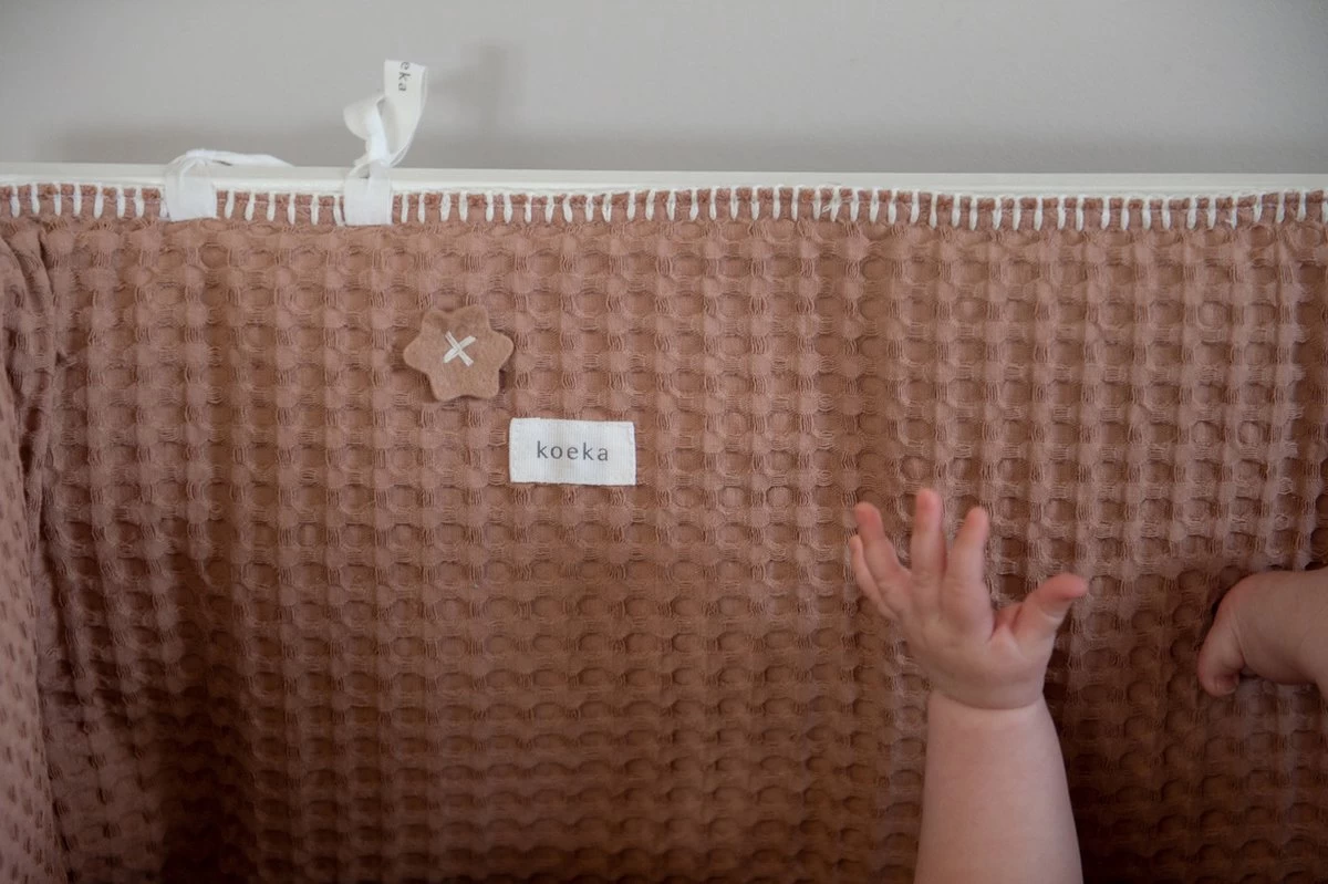 Koeka Boxbumper Wafel Amsterdam - Lichtbruin 180x30cm 4 Koeka Boxbumper Wafel Amsterdam - Lichtbruin 180x30cm - Afbeelding 4