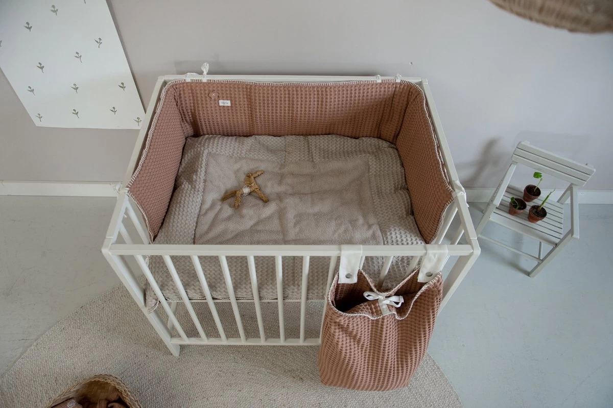 Koeka Boxbumper Wafel Amsterdam - Lichtbruin 180x30cm 5 Koeka Boxbumper Wafel Amsterdam - Lichtbruin 180x30cm - Afbeelding 5