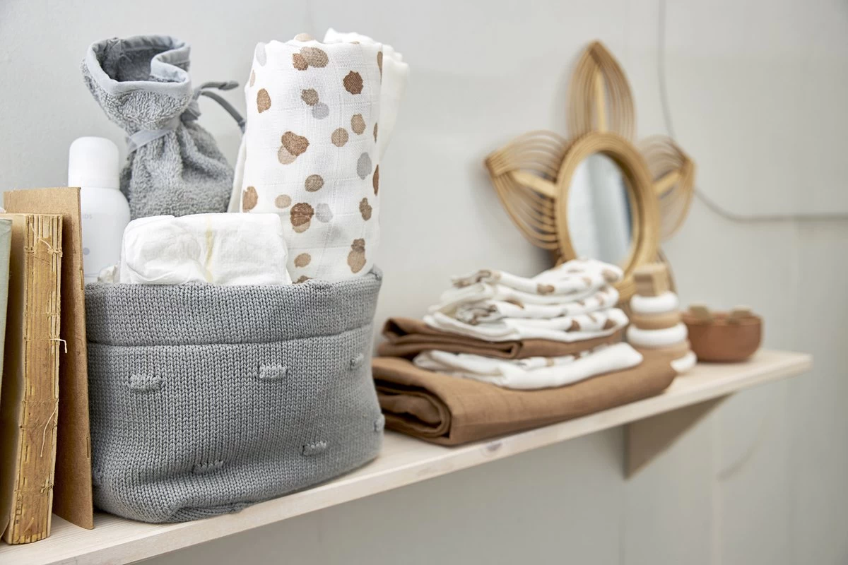 Meyco Stains Swaddle - 2-pack - Neutral - 120x120cm 3 Meyco Stains Swaddle - 2-pack - Neutral - 120x120cm - Afbeelding 3