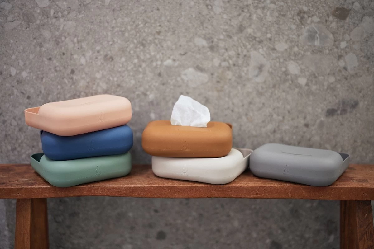 Jollein Billendoekjes Box Siliconen - Ash Green 4 Jollein Billendoekjes Box Siliconen - Ash Green - Afbeelding 4