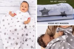 Hydrofiele Luiers - Hydrofiele Doeken - 70 X 80 Cm - 10 Pack – Grijs – Sterren - EU Gefabriceerd – FENSILO Hydrofiele Doeken -Babyproducten Uitverkoop 1200x800 388
