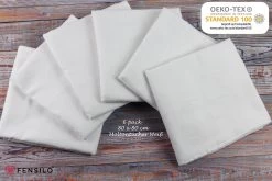 Flanellen Luiers- 6 PACK - Wit – FENSILO – Flanellen Doeken