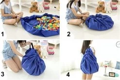 2 In 1 Speelgoed Opberg Kleed | Speelgoed Organizer | Speelmat Voor Kinderen | Opbergzak Speelkleed | Diameter 1.5 Meter | Kleur Groen -Babyproducten Uitverkoop 1200x803