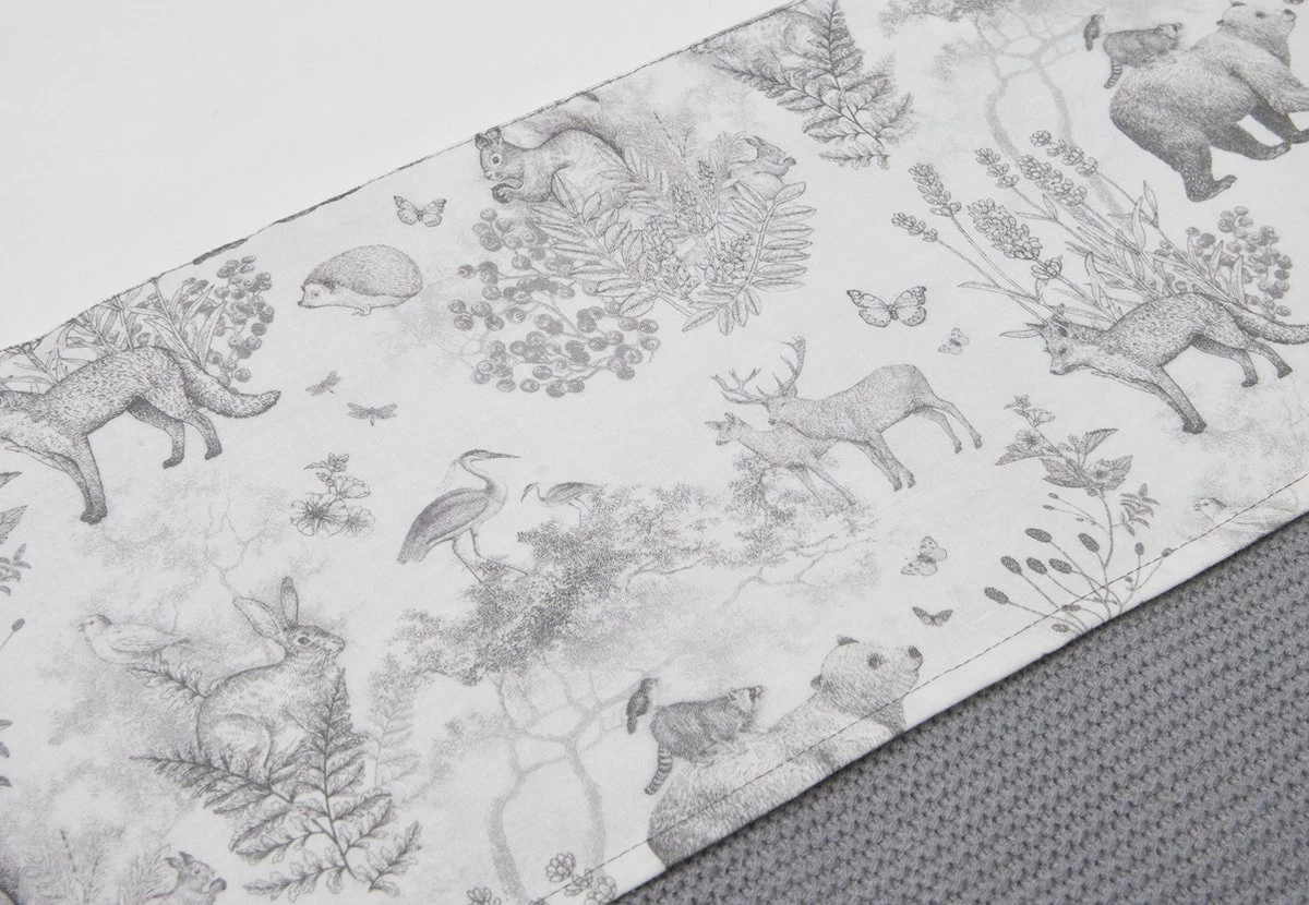 Jollein Baby Laken Wieg 75x100cm Pimpelmees - Forest Animals 3 Jollein Baby Laken Wieg 75x100cm Pimpelmees - Forest Animals - Afbeelding 3
