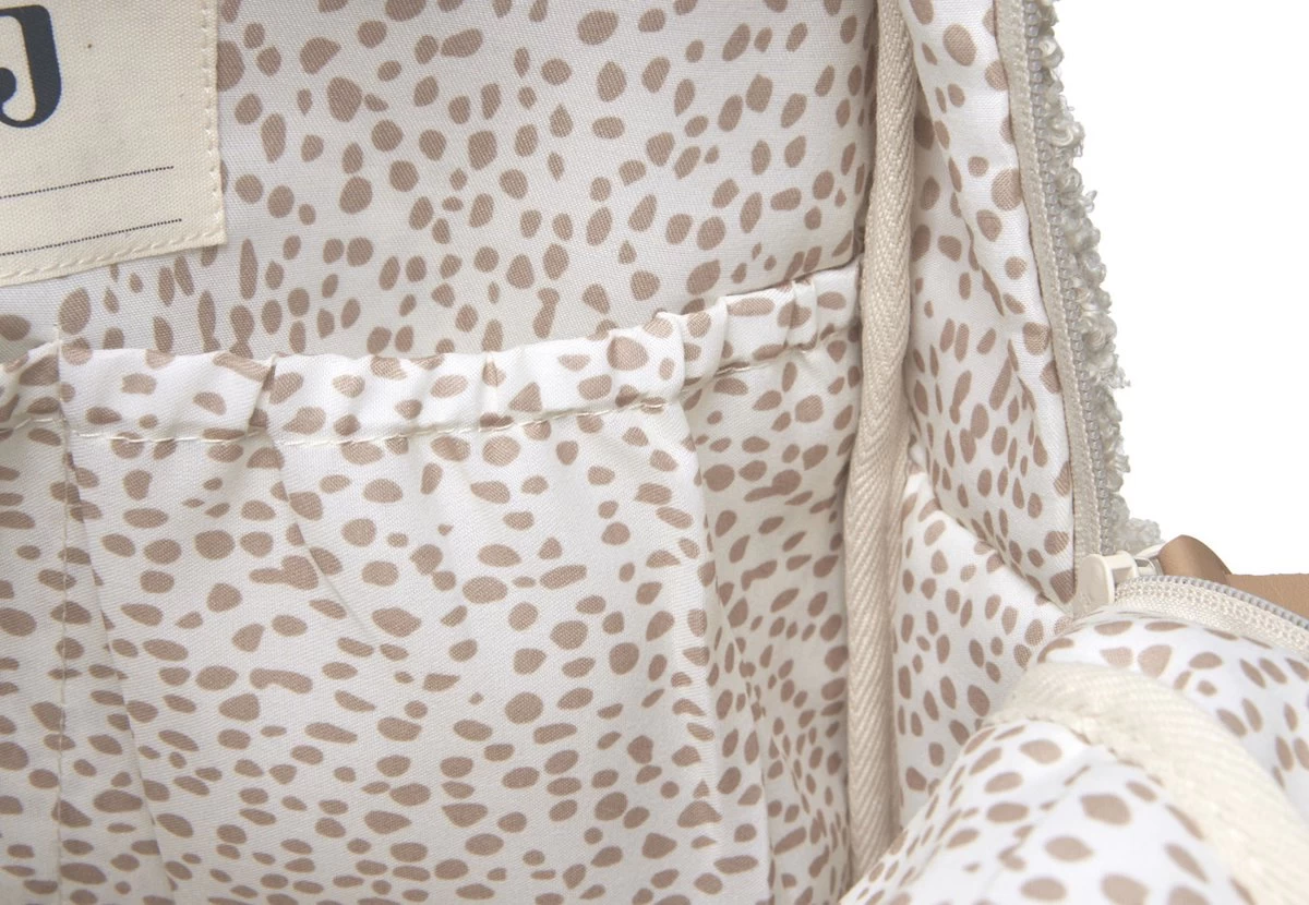 Jollein Luiertas Rugzak Boucle - Naturel 9 Jollein Luiertas Rugzak Boucle - Naturel - Afbeelding 9