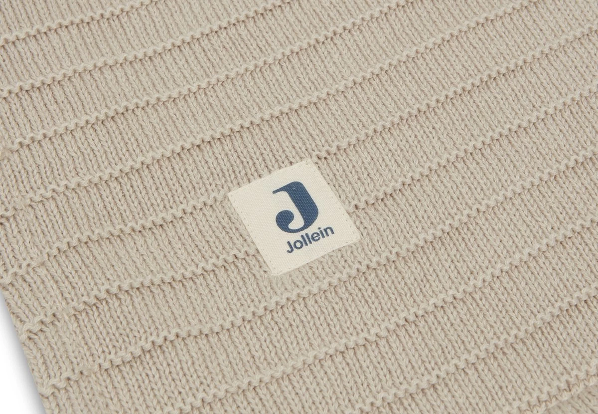 Jollein Baby Deken Wieg Velvet Pure Knit - Nougat - GOTS 7 Jollein Baby Deken Wieg Velvet Pure Knit - Nougat - GOTS - Afbeelding 7