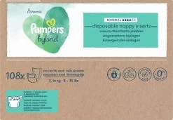 Pampers® Pampers Harmonie Hybrid - Wasbare Luier - 108 Absorberende Wegwerpbare Toplagen -Babyproducten Uitverkoop 1200x833 6