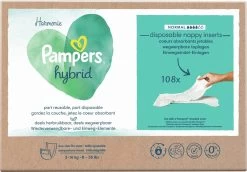 Pampers® Pampers Harmonie Hybrid - Wasbare Luier - 108 Absorberende Wegwerpbare Toplagen -Babyproducten Uitverkoop 1200x838 2