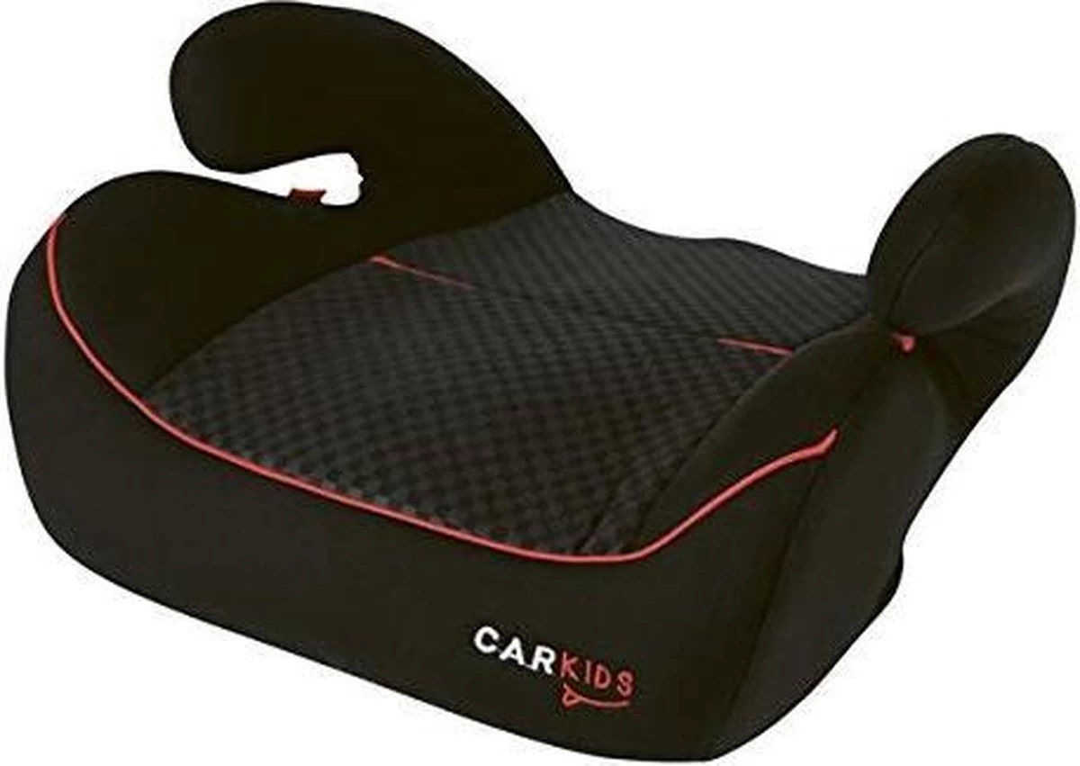 Carkids Auto Zitverhoger Zwart En Rood | Autostoel Groep 3 Met Isofix | Kinderen Vanaf 125 Cm | 22-36 Kg 1 Carkids Auto Zitverhoger Zwart En Rood | Autostoel Groep 3 Met Isofix | Kinderen Vanaf 125 Cm | 22-36 Kg