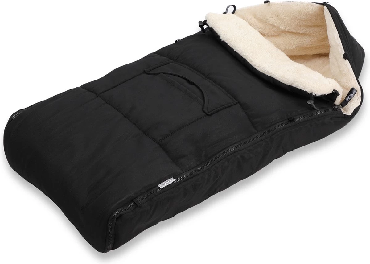 Monzana Voetenzak - Voor Kinderwagen Of Stoeltje - 93x56cm Zwart 1 Monzana Voetenzak - Voor Kinderwagen Of Stoeltje - 93x56cm Zwart
