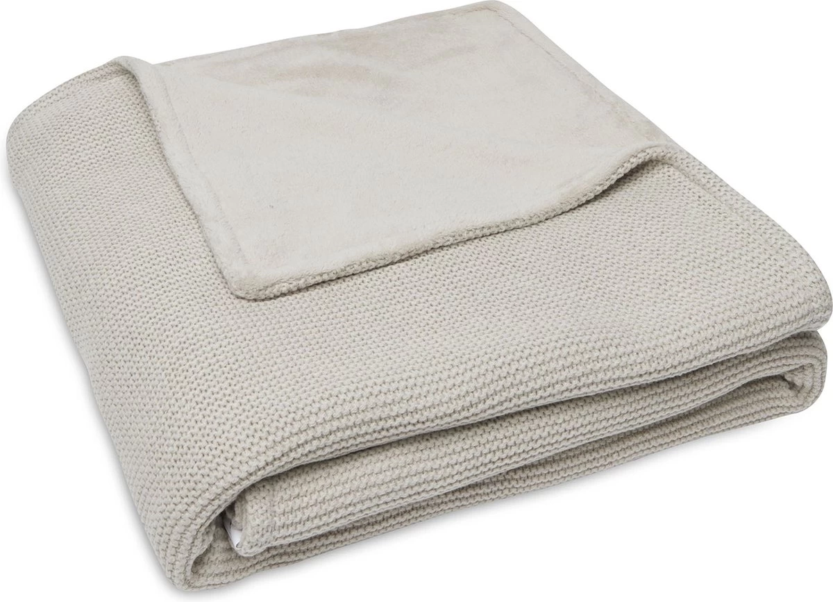 Jollein Baby Deken Ledikant 100x150cm Basic Knit - Nougat/Fleece 11 Jollein Baby Deken Ledikant 100x150cm Basic Knit - Nougat/Fleece - Afbeelding 11