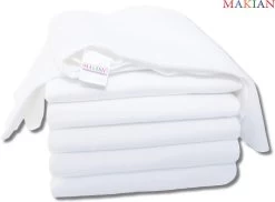 Makian Molton Luiers - Molton Doeken 80x80cm - Set Van 6 - Wit