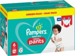 Pampers® Pampers - Baby Dry Pants - Maat 6 - Mega Pack - 72 Luierbroekjes -Babyproducten Uitverkoop 1200x890 1