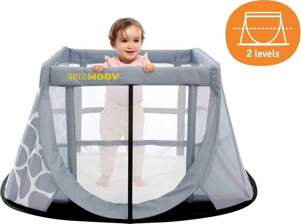AeroMoov Instant Travel Cot Reisbed - Giraph Sky 9 AeroMoov Instant Travel Cot Reisbed - Giraph Sky - Afbeelding 9