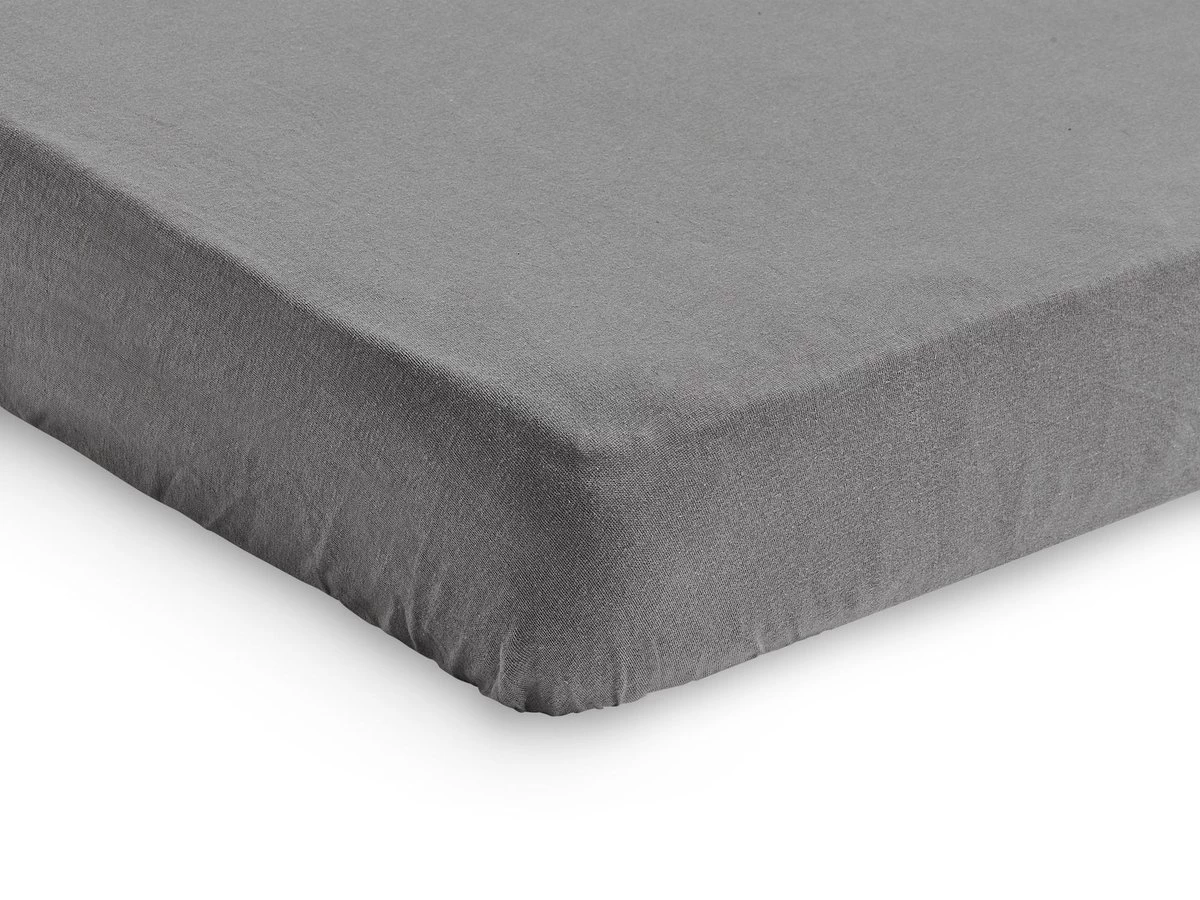 Jollein Baby Hoeslaken Wieg Jersey 40/50x80/90cm - Storm Grey 5 Jollein Baby Hoeslaken Wieg Jersey 40/50x80/90cm - Storm Grey - Afbeelding 5