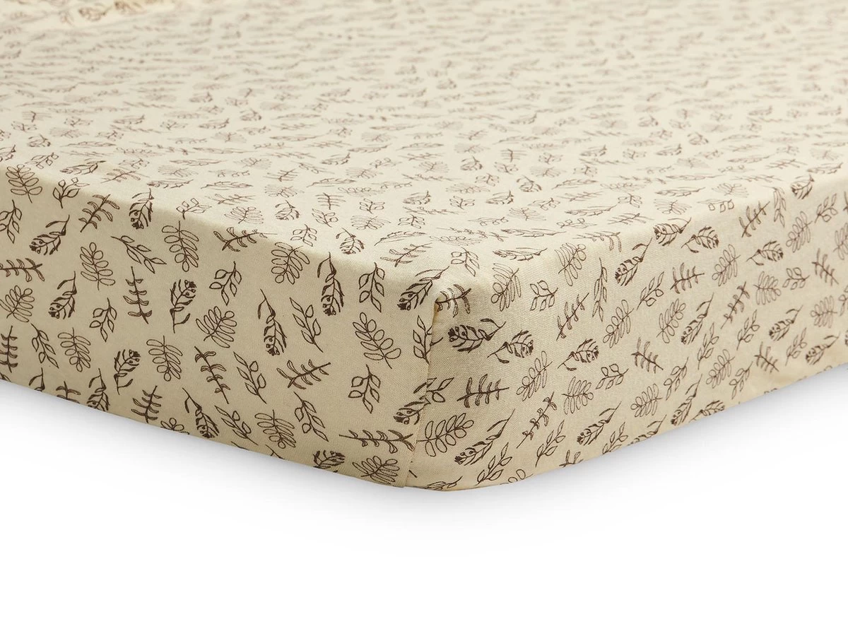 Jollein Baby Hoeslaken Wieg Jersey 40/50x80/90cm Meadow - Chestnut 3 Jollein Baby Hoeslaken Wieg Jersey 40/50x80/90cm Meadow - Chestnut - Afbeelding 3